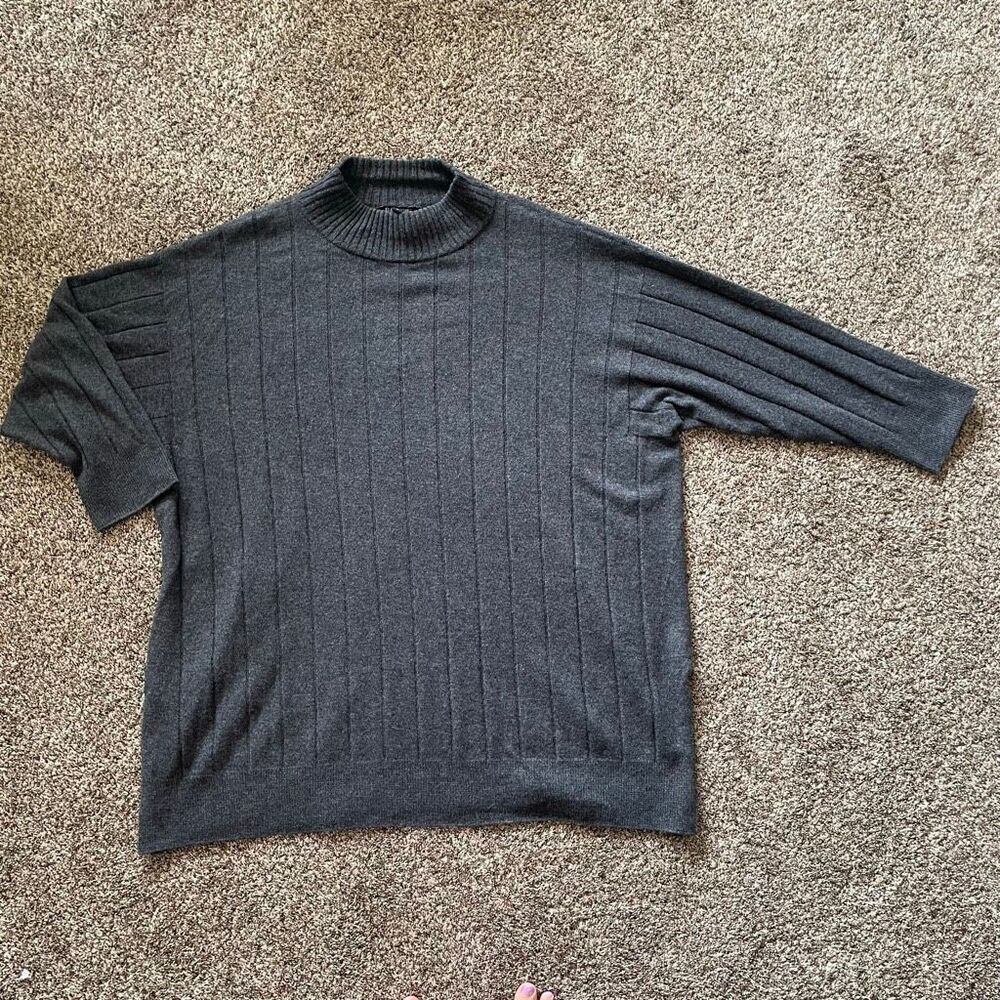 Eileen Fisher 3X women’s grey sweater 100% cashmere